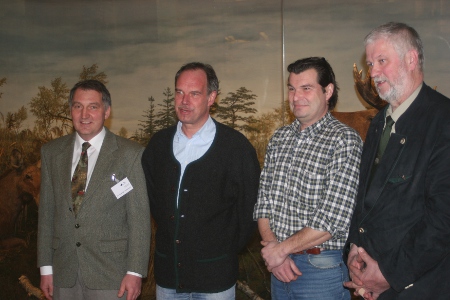 von links: Christoph Hinkelmann, Andreas David, Peter Burkhardt und Hans-Christoph Cohrs ,
