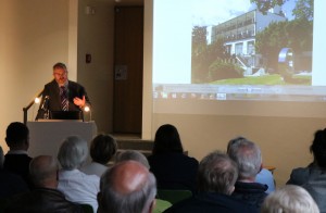 Dr. Nils Aschenbeck während seines Vortrags im Osptreußischen Landesmuseum