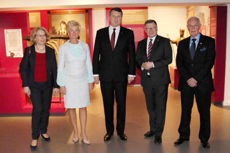 Der Lettische Staatspräsident zu Gast im Museum