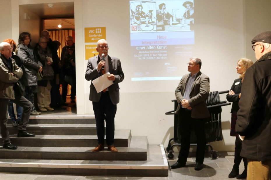 Lüneburger Bürgermeister Eduard Kolle eröffnet den Museumsmarkt 2019.