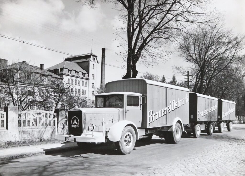 Lastzug der Brauerei Ostmark