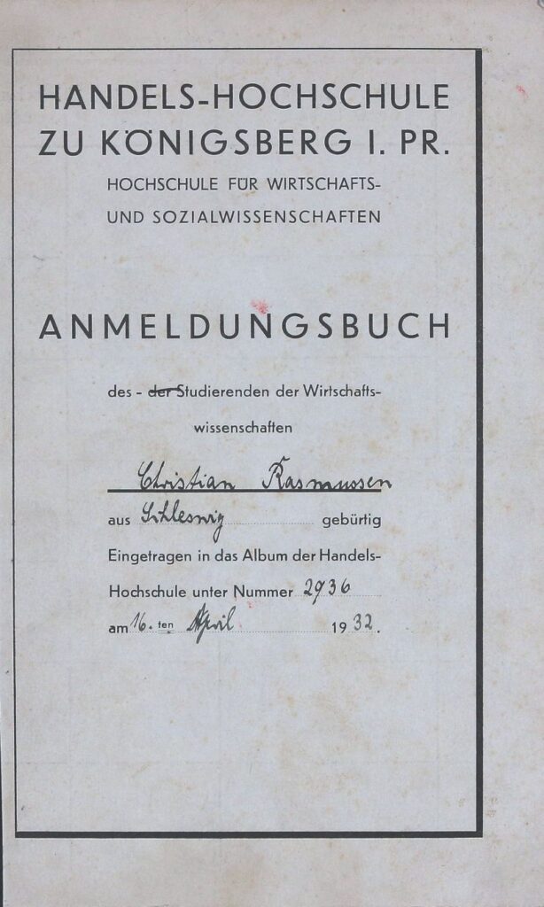 Anmeldungbuch 1932