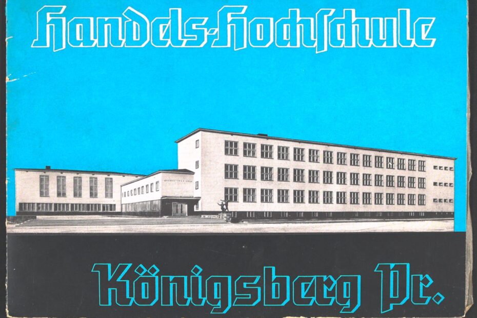 Broschüre mit Hochschulgebäude 1930er Jahre - Handelshochschule Königsberg